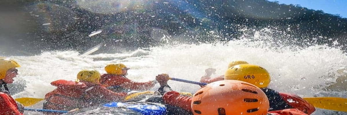Almost drown on white water rafting trip